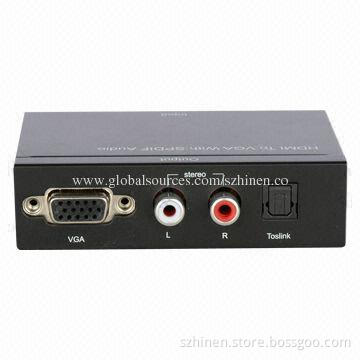 HDMI to VGA adapter with SPDIF Audio